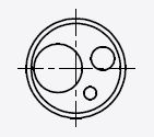 Adapter Sleeve, diameter: 27,7mm x length: 150mm;
inner bore 1: 3.5mm, inner bore 2: 6.5mm, inner bore 3: 13.5mm, Brass material: CW603N (2.0375)