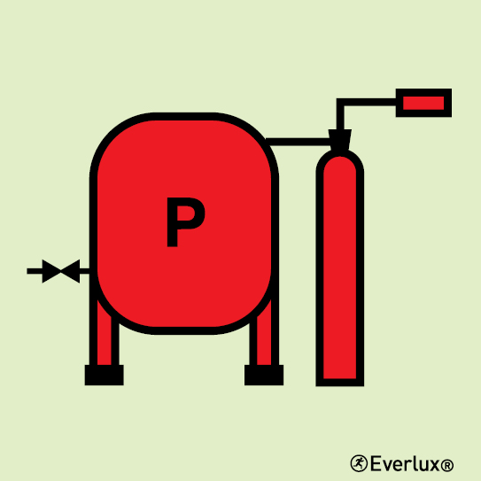 Photoluminescent 1.2mm rigid plastic 200x200mm Powder installation