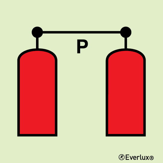 Photoluminescent 1.2mm rigid plastic 200x200mm Powder release station