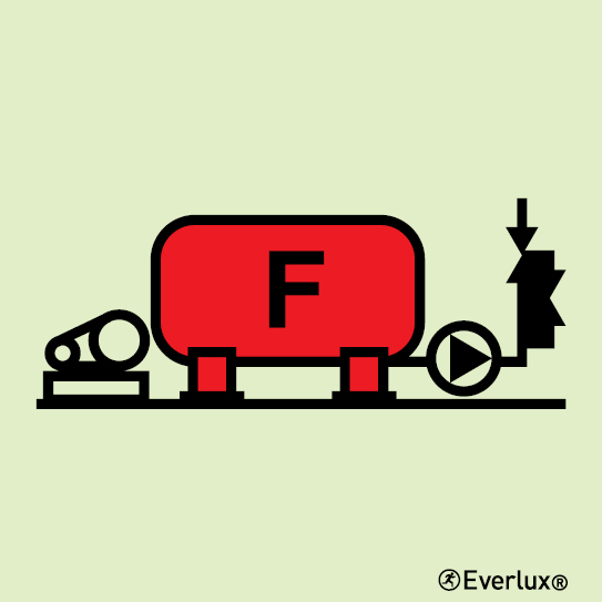 Photoluminescent 1.2mm rigid plastic 150x150mm Foam installation