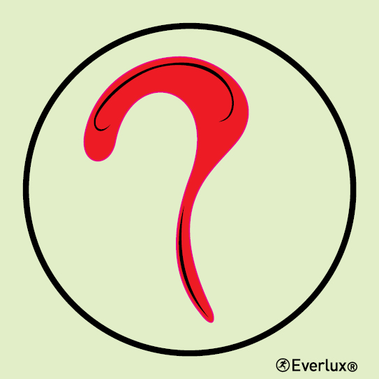 Photoluminescent 1.2mm rigid plastic 150x150mm Smoke detector