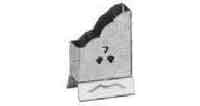 NAPKIN PAPER HOLDER STAINLESS, 95X140MM FOR READY FOLDED