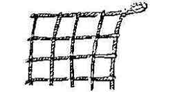 CARGO NET P.P. 2.5X2.5MTR, 200MM/MESH RIM ROPE 24MM DIAM