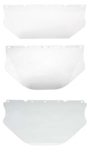 310527 VISOR FLAT V-GARD CLEAR, 203X432X1.02MM MSA 10115836 