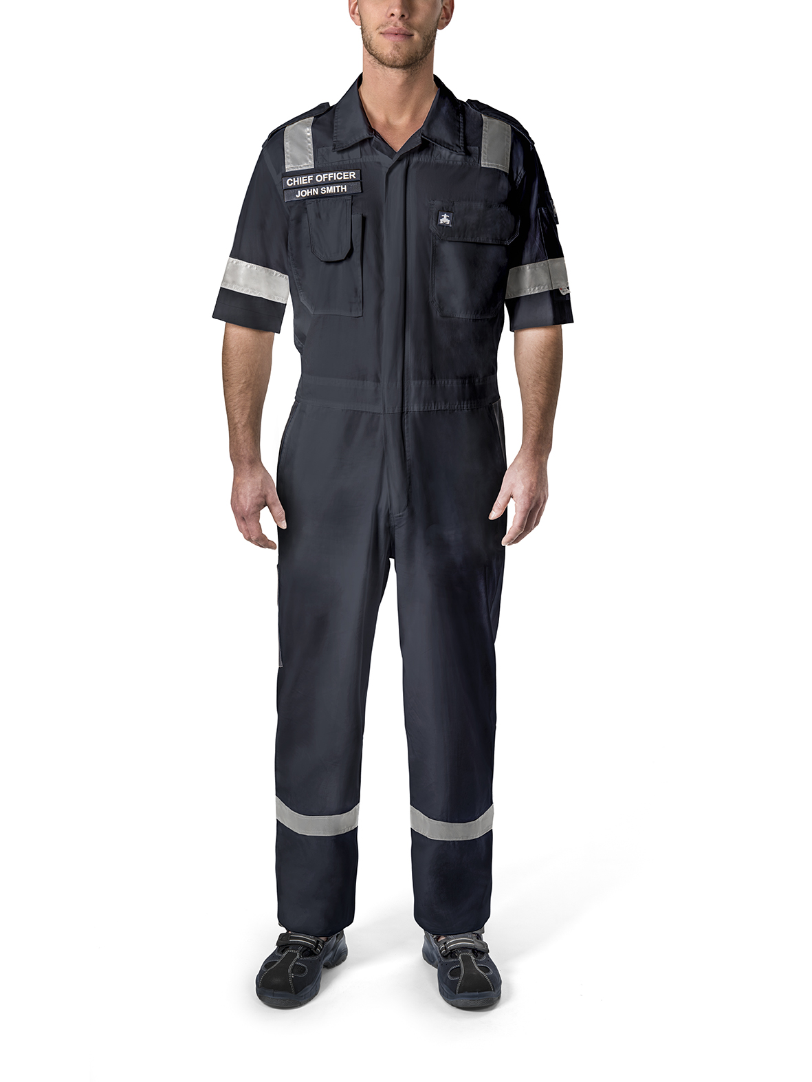 312413 BOILERSUIT COTTON SHORT SLEEVE, UV/HEAT/REFLECT ORANGE L | IMPA ...