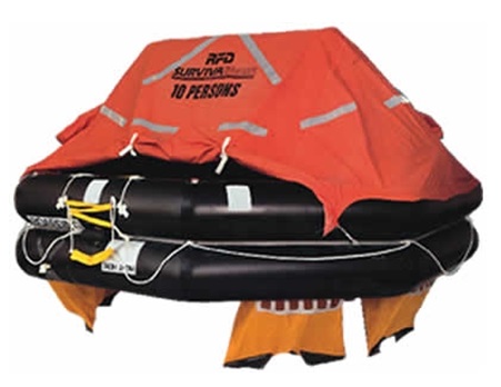 LIFERAFT INFLATABLE FOR 20MEN, THROW-OVER TYPE