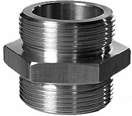333468 NIPPLE DUAL BRASS SM902050, 2" X 2" BSP MALE