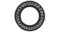 HOSE WATER RUBBER WRAPPED &, FABRIC 4KG 38MMX2B
