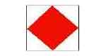371516 FLAG SIGNAL LETTER 4'X 6' "F"