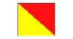 371525 FLAG SIGNAL LETTER 4'X 6' "O"