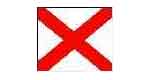 371532 FLAG SIGNAL LETTER 4'X 6' "V"