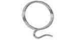 491510 CURTAIN RING STAINLESS STEEL, DIAM 30MM