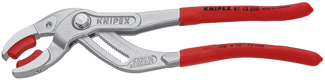 611636 PLIER GRIPPING FOR PLASTIC, PIPE DIAM 10-75MM W/JAWS 