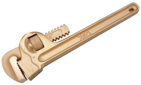 615651 WRENCH PIPE STRAIGHT NON-SPARK, SPECIAL ALUMINIUM BRONZE 200MM