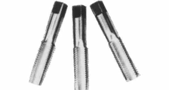 631301 TAP HAND WHITWORTH COARSE, 1/16"X60T 3'S CARBON STEEL