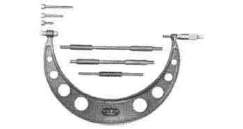 MICROMETER OUTSIDE 0-100MM, W/INTERCHANGEABLE ANVILS