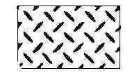 670801 STEEL CHECKER PLATE HOT-ROLLED, 3.2X914X1829MM