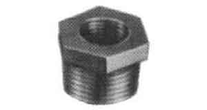 730601 BUSHING HEXAGON MALLEABLE CAST, IRON GALV 1/4X1/8