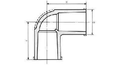 733001 ELBOW PVC 90DEG, FOR WATER SUPPLY SIZE 13