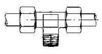 733301 BRANCH TEE MALE COMPRESSION, STEEL 4MMXPT1/8 400KG