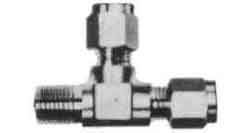 734351 RUN TEE MALE STAINLESS STEEL, FLARELESS 6MMXPT1/8