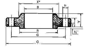 734751 FLANGE STAINLESS STEEL WELDING, SLIPON BOSS ANSI 150LBS-1/2"