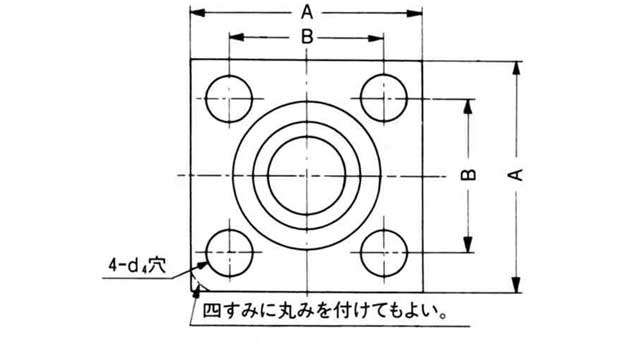 734821 FLANGE SQUARE PIPE WELDING, CAP SCREW W/GROOVE SSA 15MM 
