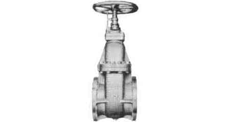 GATE VALVE CAST-STEEL FLANGED, F7366 10KG-300MM