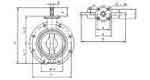 754521 VALVE BUTTERFLY CAST IRON DIN, MONO FLANGED #56 PN6 50MM