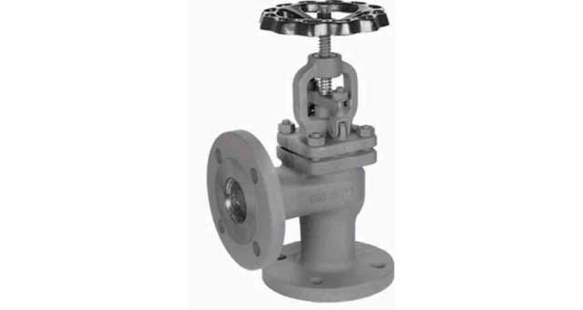 ANGLE VALVE DIN CAST STEEL 399, FLANGED PN16 ANGLE DN 65