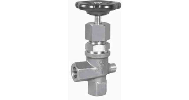 755372 ANGLE VALVE DIN S.STEEL 354, ANGLE FEMALE PN200 3/8"
