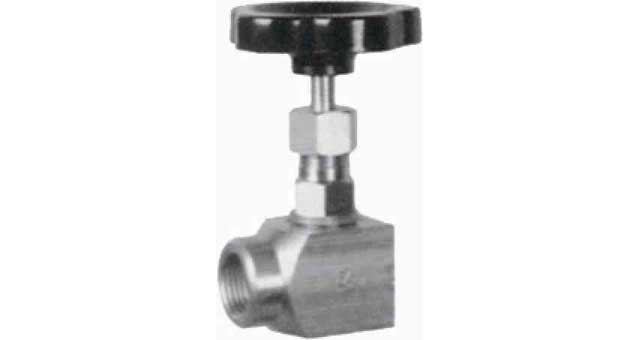 756212 NEEDLE VALVE DIN BRASS SCREWED, ANGLE #719 1/4" D4MM