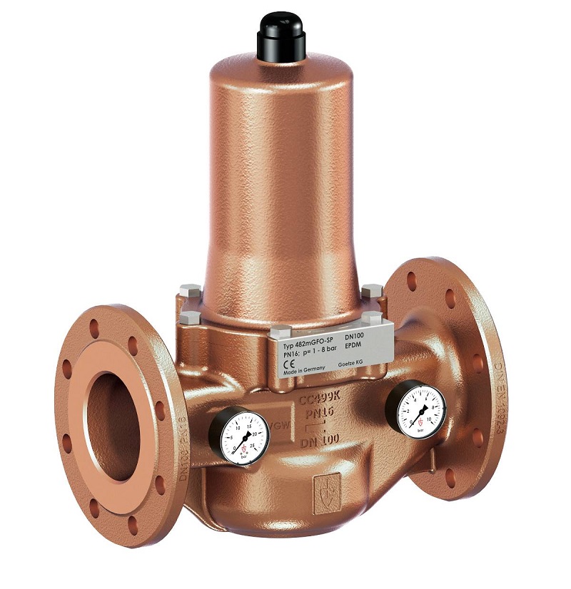 756546 VALVE PRESS REDUCING W/FLANGE, PN40 GUNMETAL 682MGFO-SP DN100