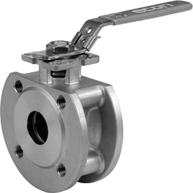 BALL VALVE DIN STAINLESS STEEL, WAFER TYPE PN 16 #7383 DN 100