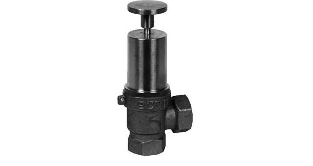757011 SAFETY VALVE DIN BRASS SCREWED, W/LIFTING LEVER #518 1/2"
