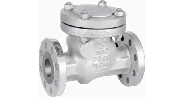 757331 CHECK VALVE ANSI150 CAST STEEL, FLANGED SWING TYPE #1810 2"