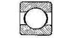 770461 BALL BEARING SINGLE ROW, DEEP GROOVE NO.634