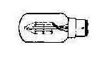 790418 LAMP NAVIGATION TUBULAR, BAY-15D 12V 10W (12CD)