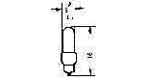 790716 LAMP PILOT MINIATURE S5.5-0, 14V 0.05A 5X16MM