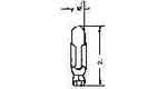 790735 LAMP PILOT MINIATURE NH, 28V 22MA 4.85X21MM