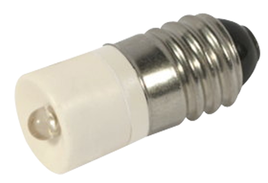 790775 LAMP INDICATOR SINGLE LED E10, 10X24MM 6VOLT RED 