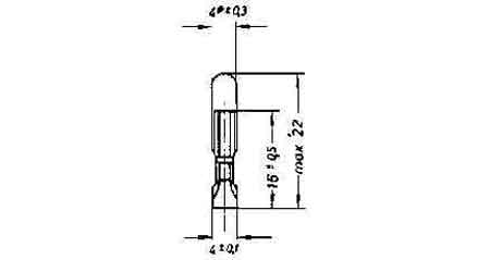 790750 LAMP TELEPHONE INDICATOR T4.6, (20) 24V 20MA 4.6X22MM