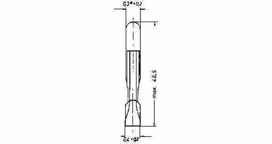 790766 LAMP TELEPHONE INDICATOR T6.8, (45) 24V 20MA 6.8X44MM