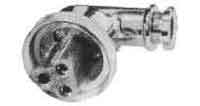 792802 PLUG WATERTIGHT 3PIN ANGLE, TYPE-1MB SYNTHETIC RESIN
