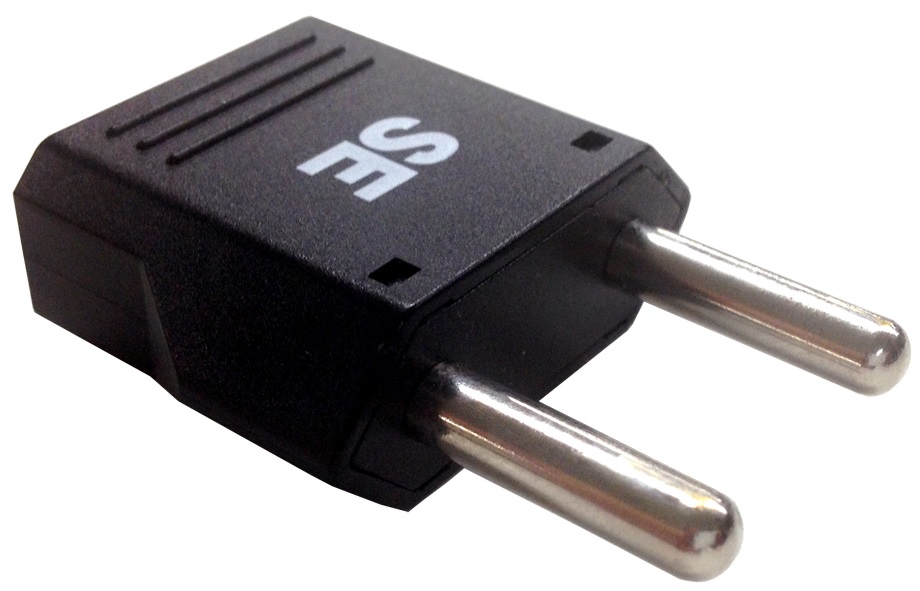 792956 ADAPTOR 2ROUND PIN (SE) PLUG &, 2 PIN (A/B/C) RECEPTACLE