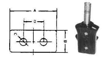 792986 PLUG IRONING FOR ROUND PIN, 250V-6AMP