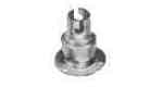 793522 LAMP HOLDER EUROPEAN BRASS, BA-15D WITH BACK PLATE