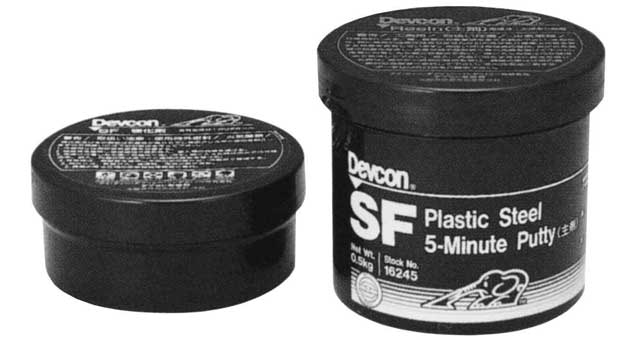 812262 PLASTIC STEEL 5-MINUTE PUTTY, DEVCON-SF 1LB