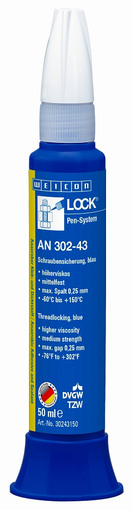 812913 ADHESIVE THREAD LOCKING HIGHER, VISCOSITY WEICON AN302-43 50ML