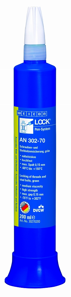 812917 ADHESIVE THREAD LOCKING MEDIUM, VISCOSITY AN302-70 200ML 